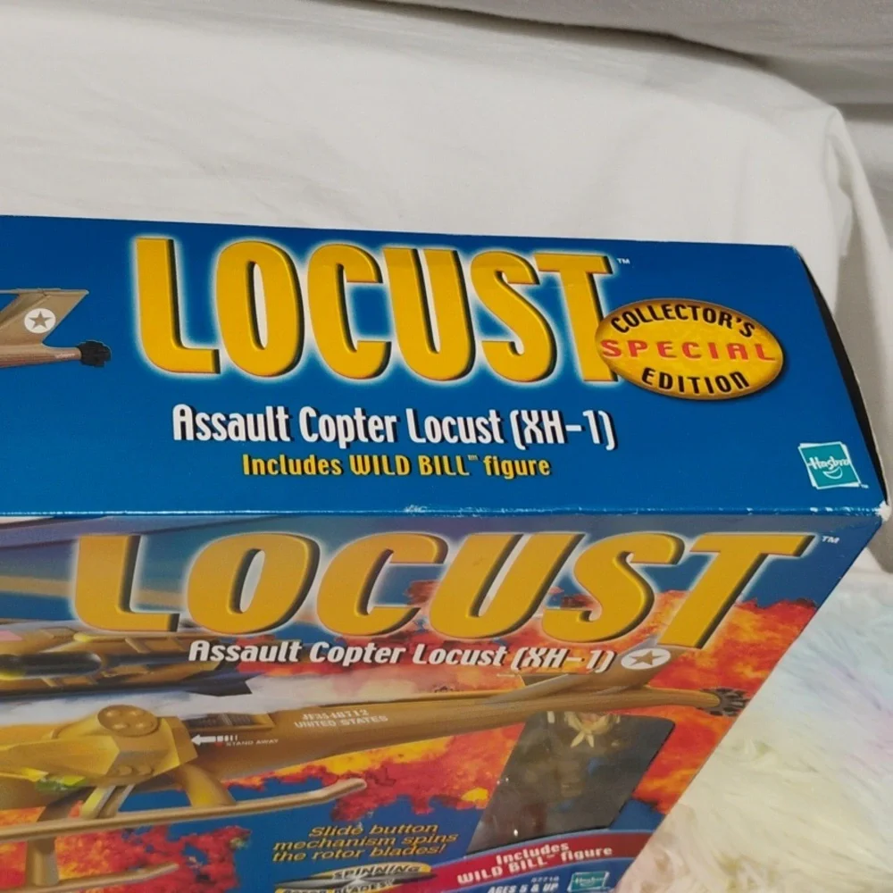 (#A1) NIB G.I. Joe Vtg 2000 Assault Copter Locust Complete/ Wild Bill Figure